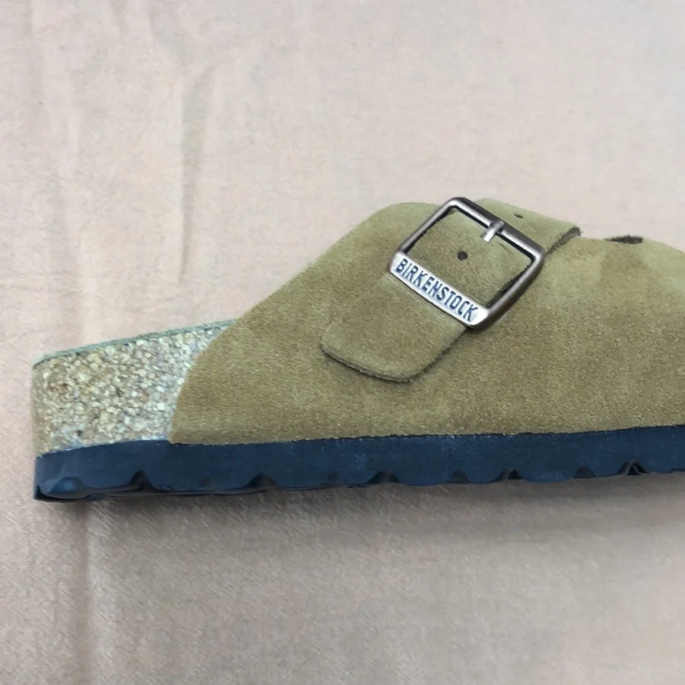 🔥 NWT Women's Mink Suede Birkenstock Boston Shoes - Narrow Fit - Picture 5 of 5